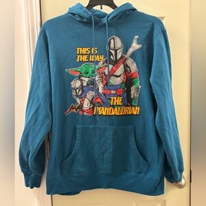 Men’s Star Warsaw The Mandalorian  hooded sweatshirts-Size large